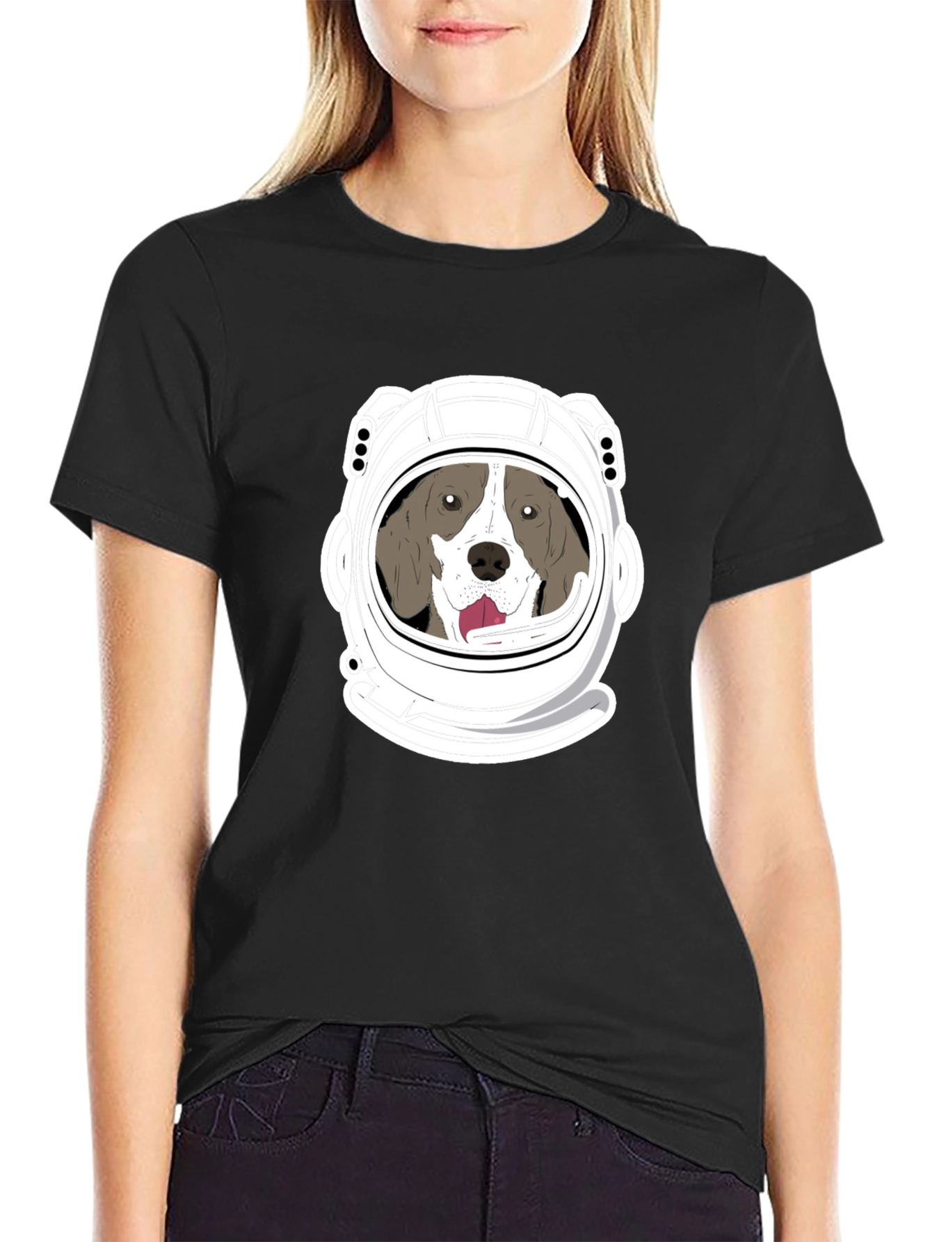 Dog Astronaut Graphic T-Shirt