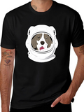 Dog Astronaut Graphic T-Shirt