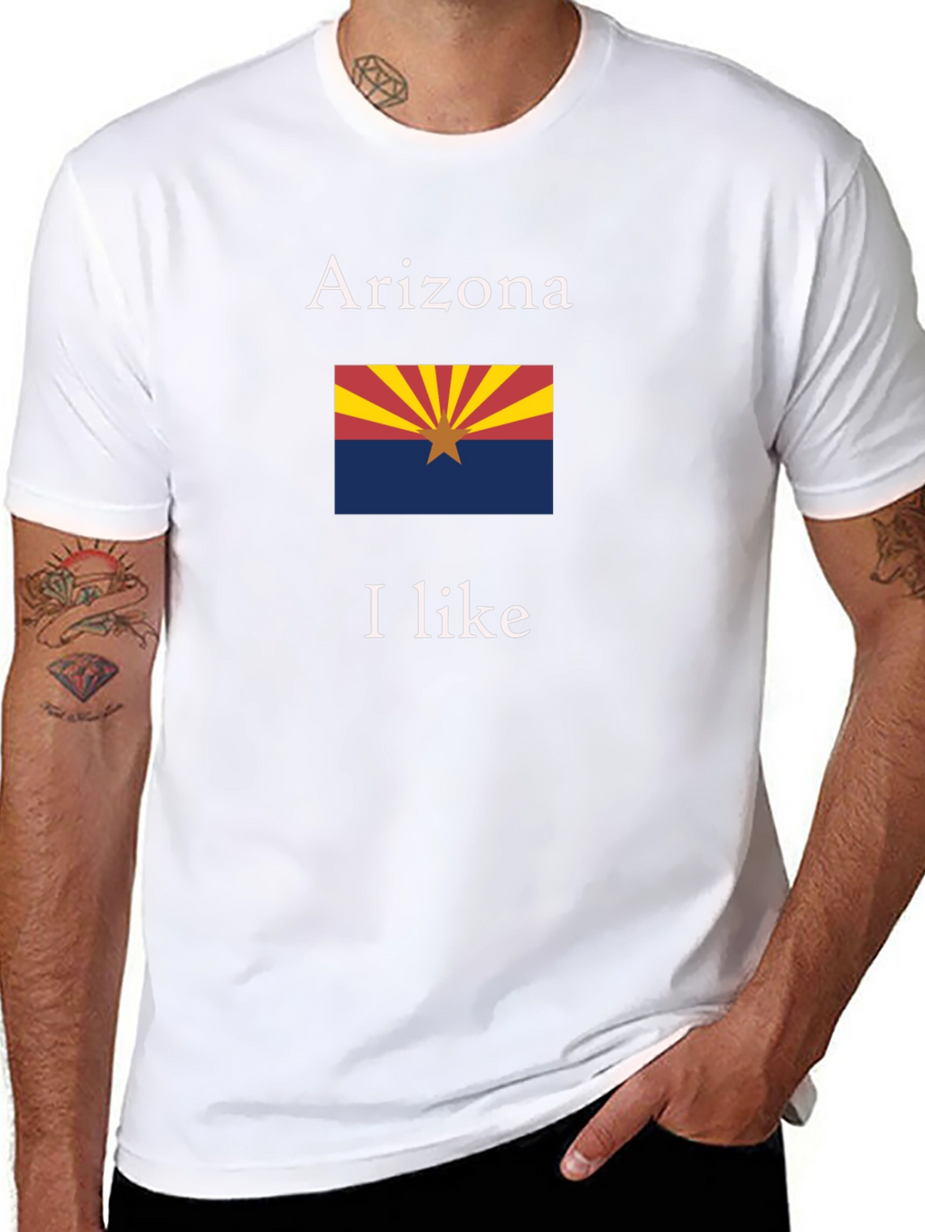 Arizona Flag T-Shirt - I Like Arizona State Pride