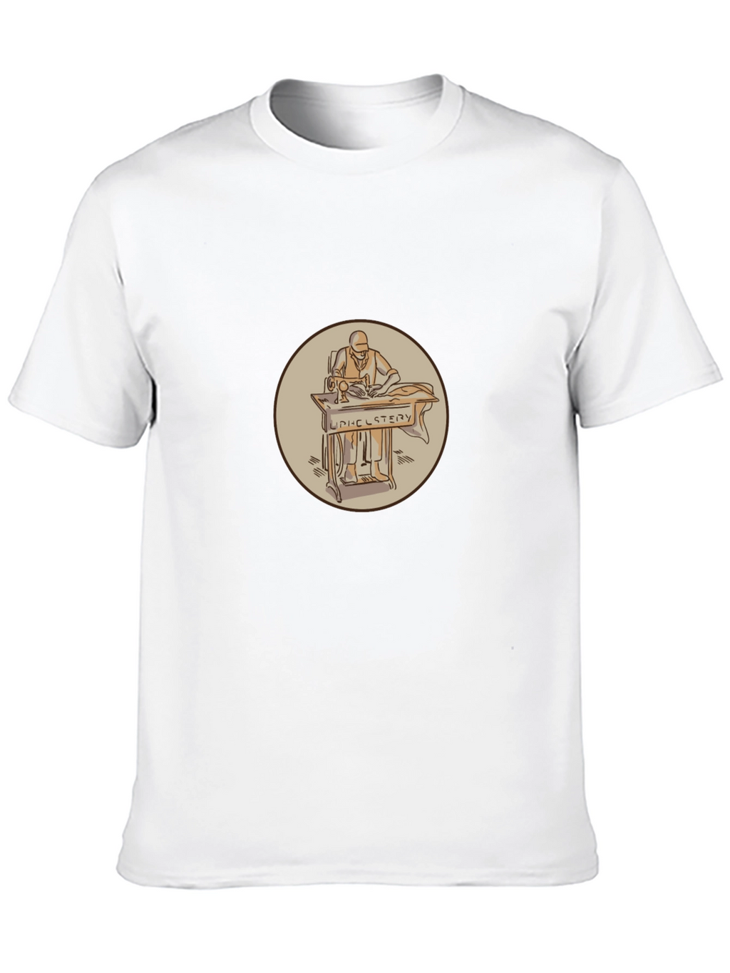 Upholstery Sewing Black T-Shirt