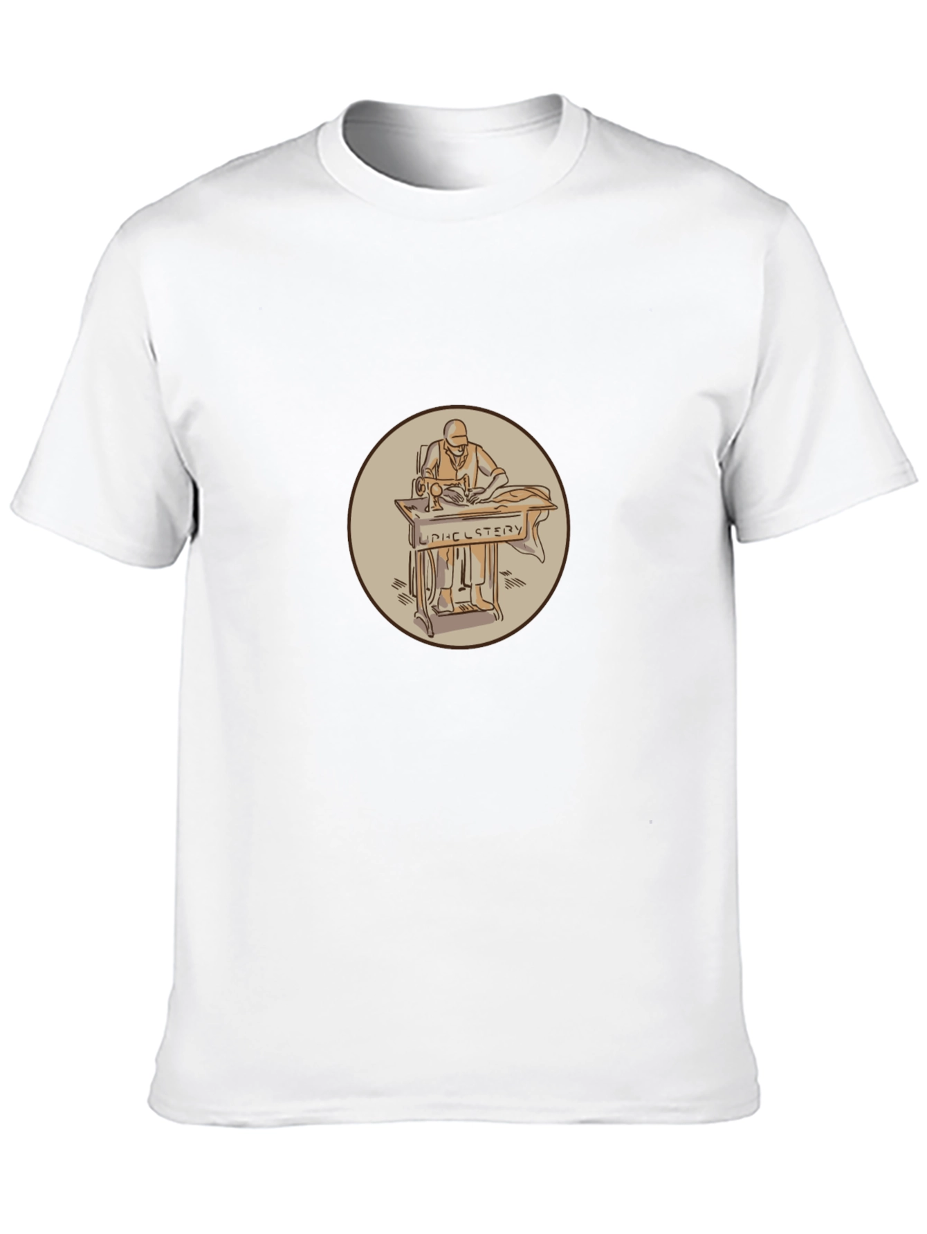 Upholstery Sewing Black T-Shirt