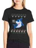 Christmas Shark Ugly Sweater T-Shirt