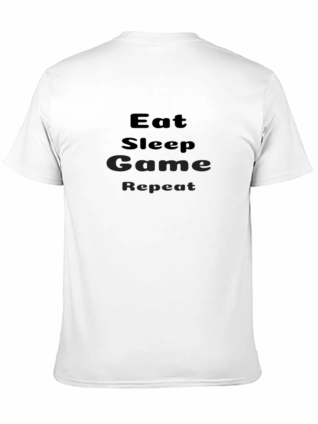 Eat Sleep Game Repeat Black T-Shirt