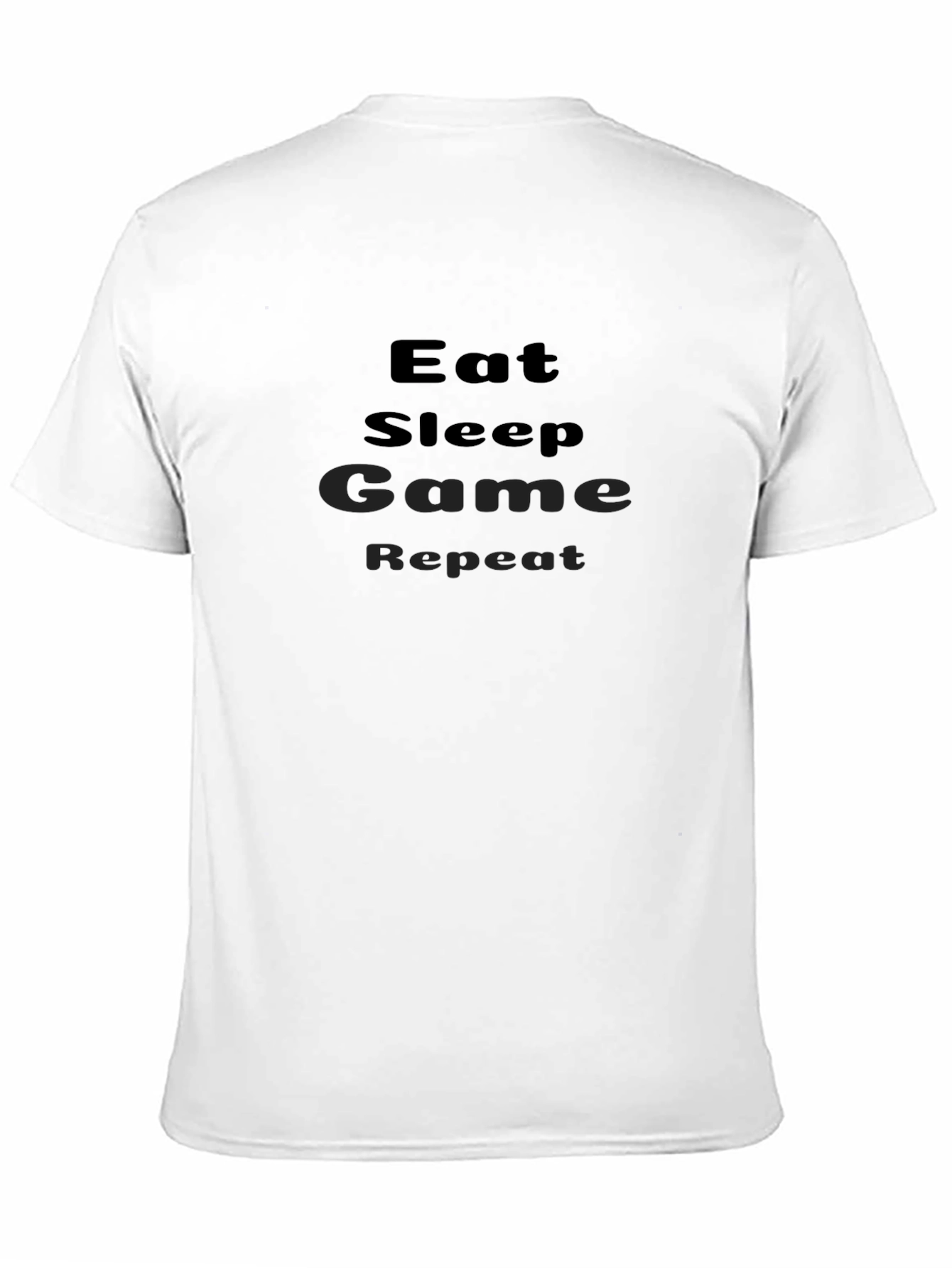 Eat Sleep Game Repeat Black T-Shirt