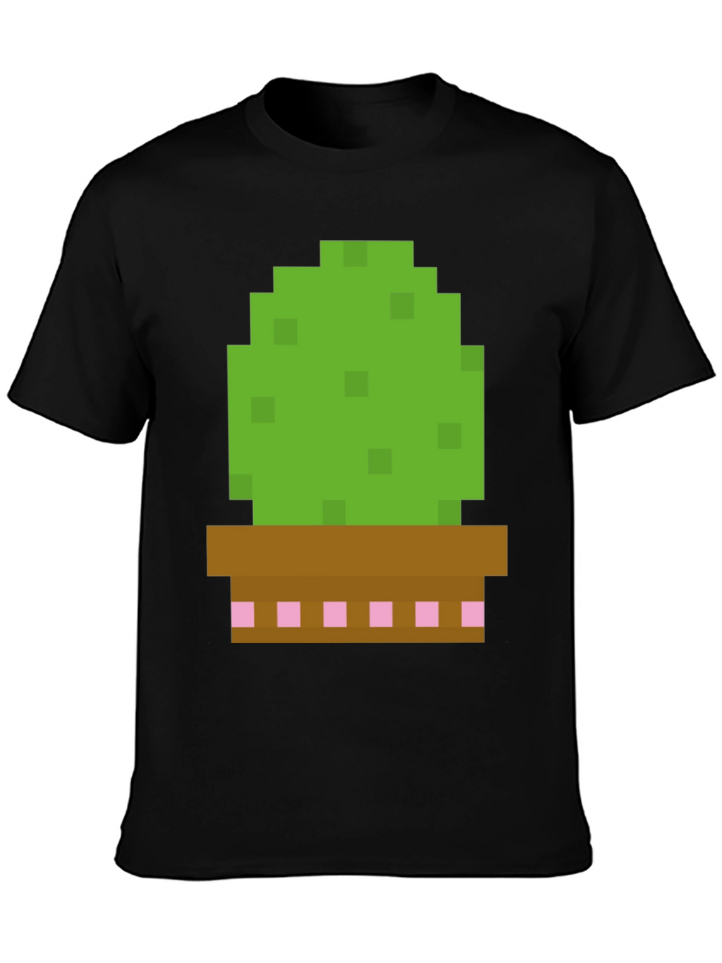 Pixel Cactus Graphic Tee - Gamer Style Shirt