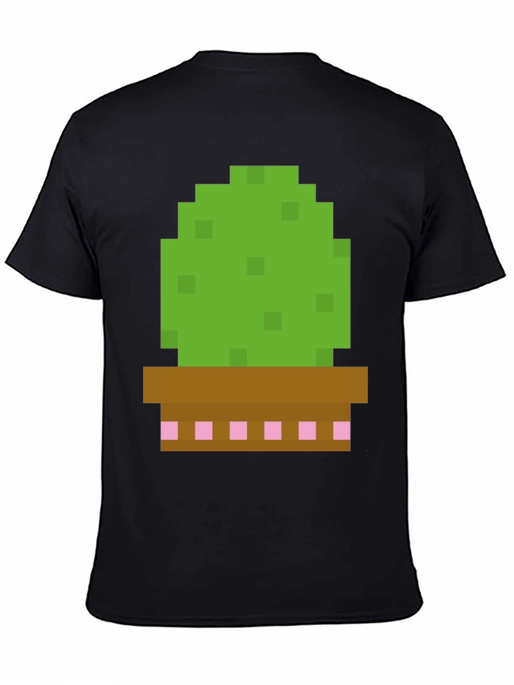 Pixel Cactus Graphic Tee - Gamer Style Shirt
