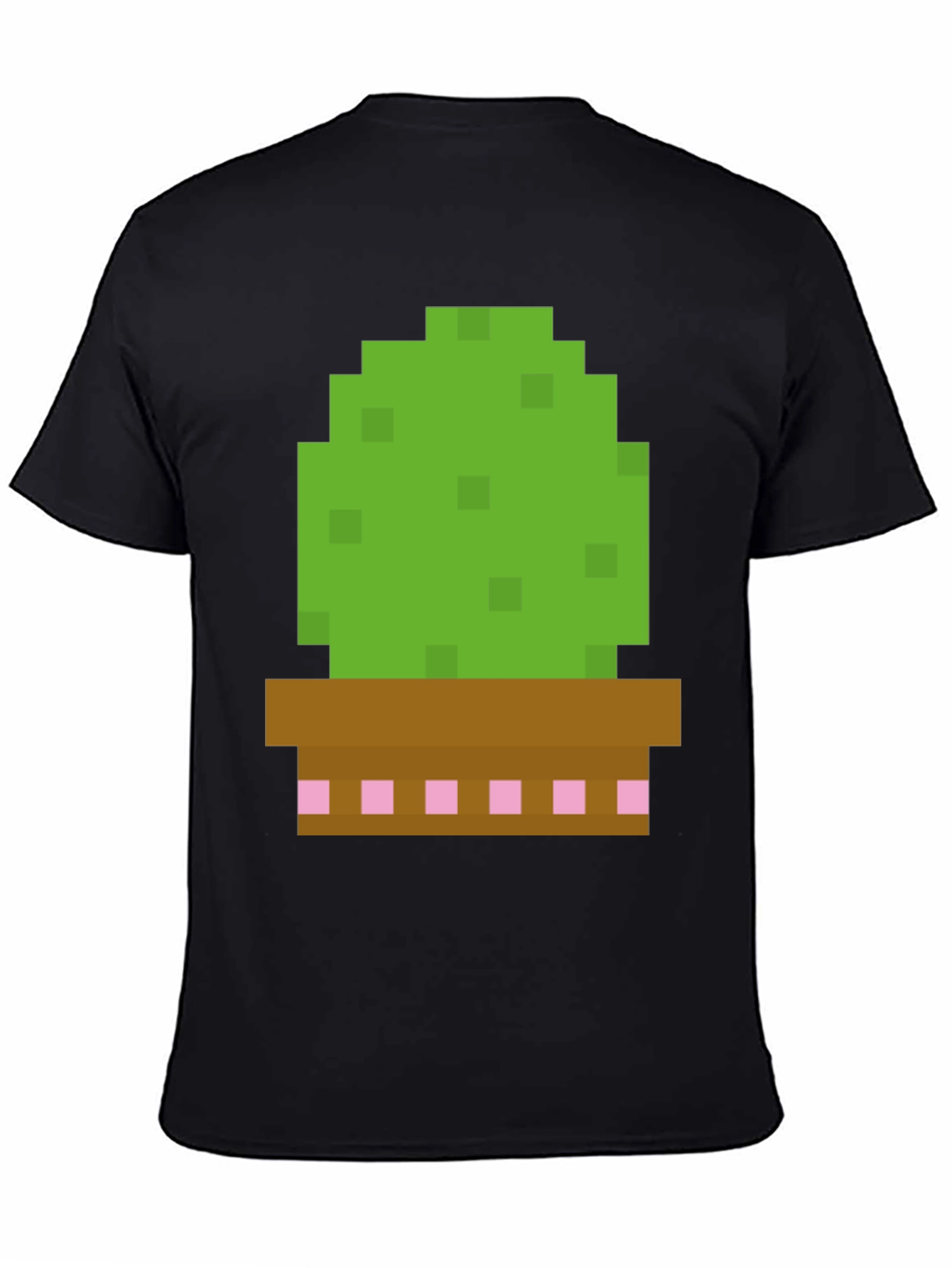 Pixel Cactus Graphic Tee - Gamer Style Shirt