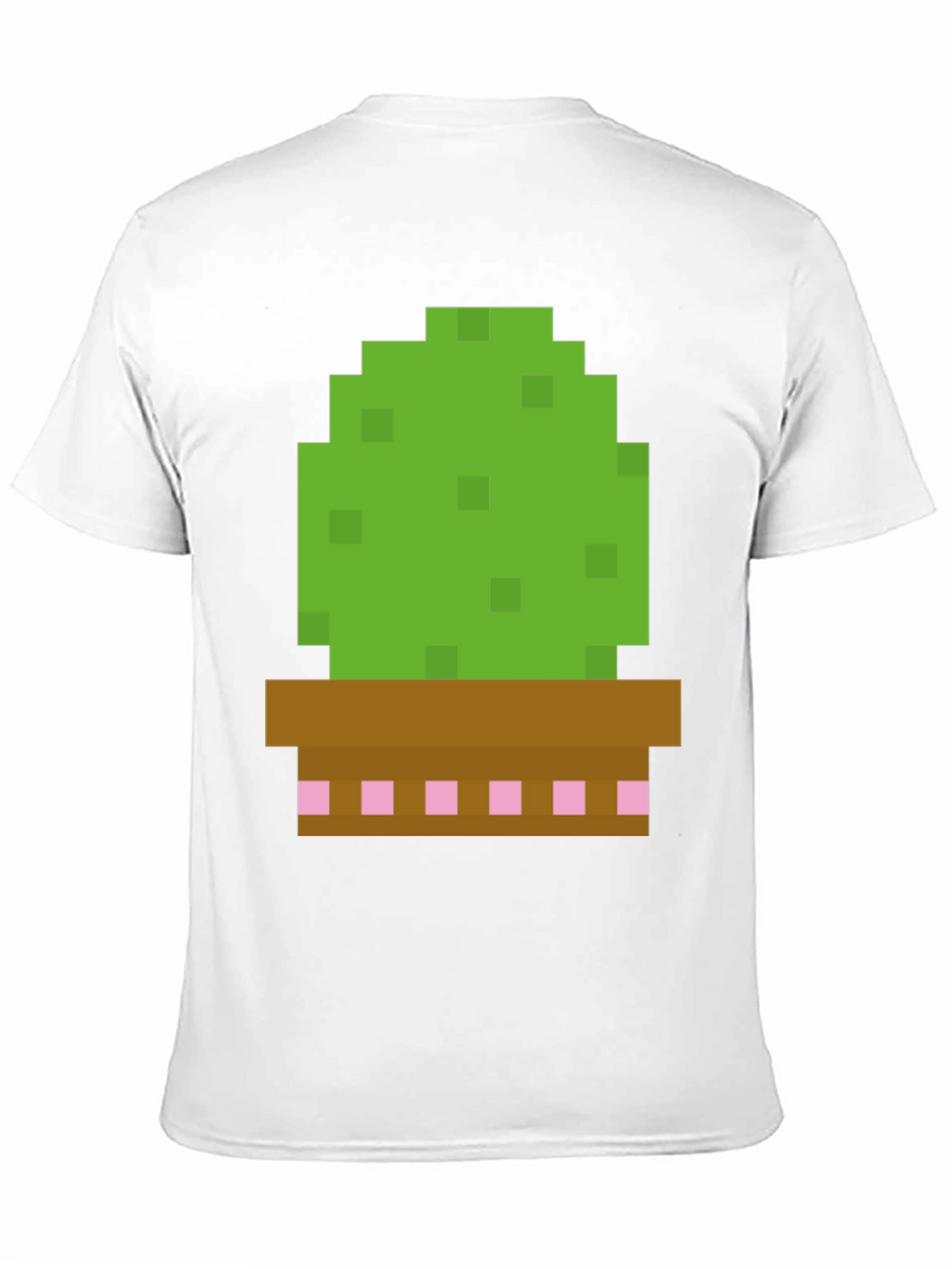 Pixel Cactus Graphic Tee - Gamer Style Shirt