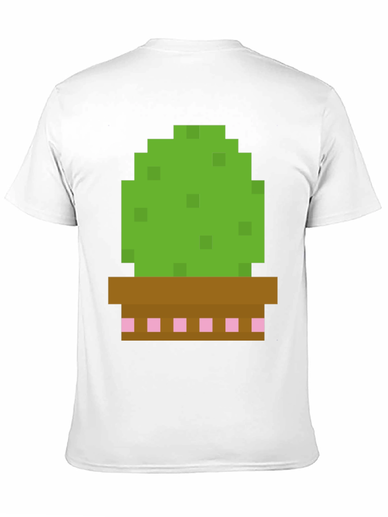 Pixel Cactus Graphic Tee - Gamer Style Shirt