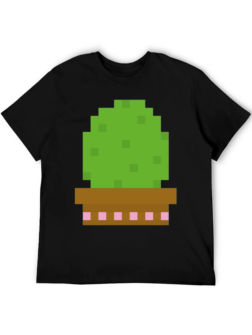 Pixel Cactus Graphic Tee - Gamer Style Shirt