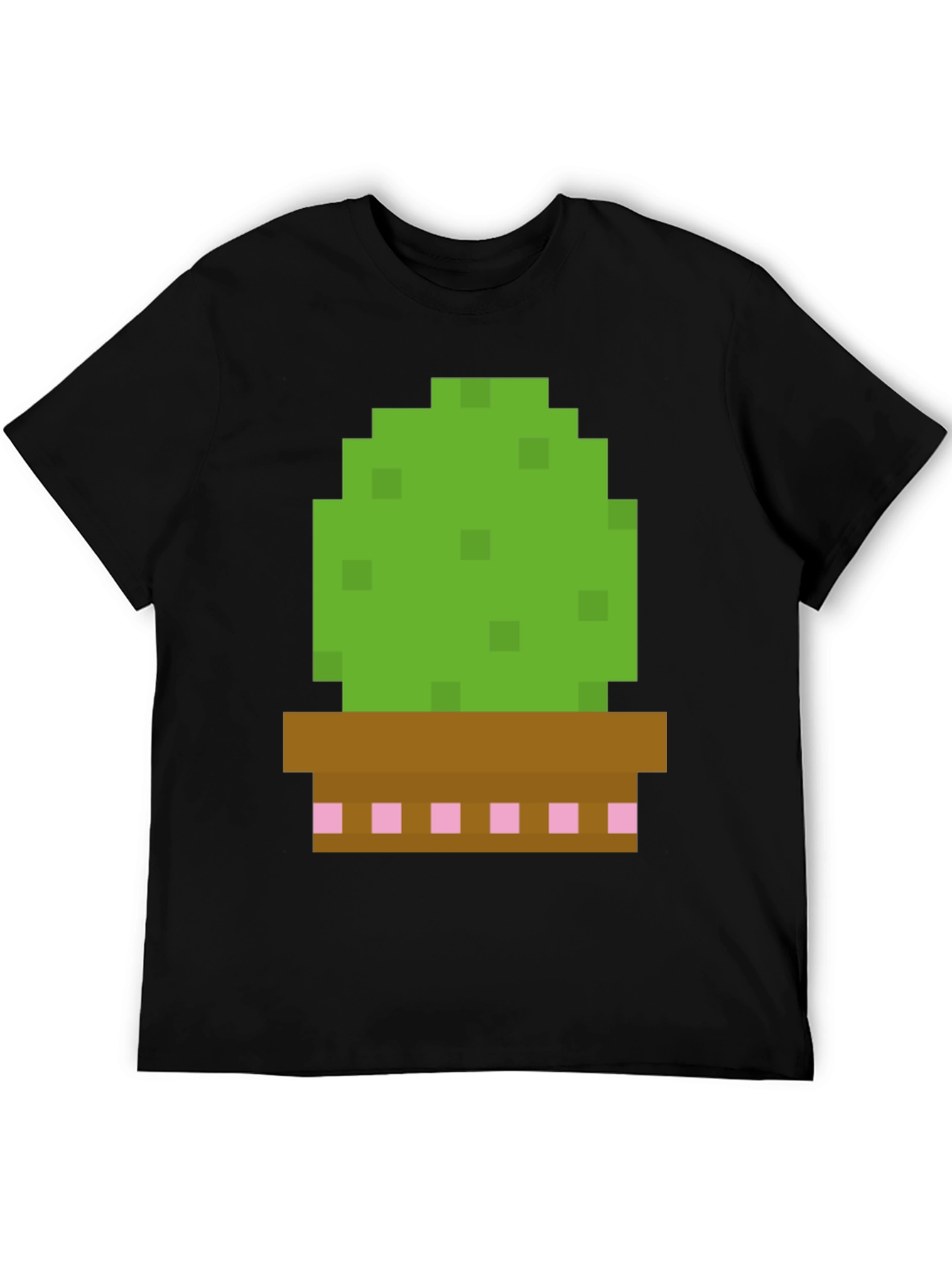 Pixel Cactus Graphic Tee - Gamer Style Shirt