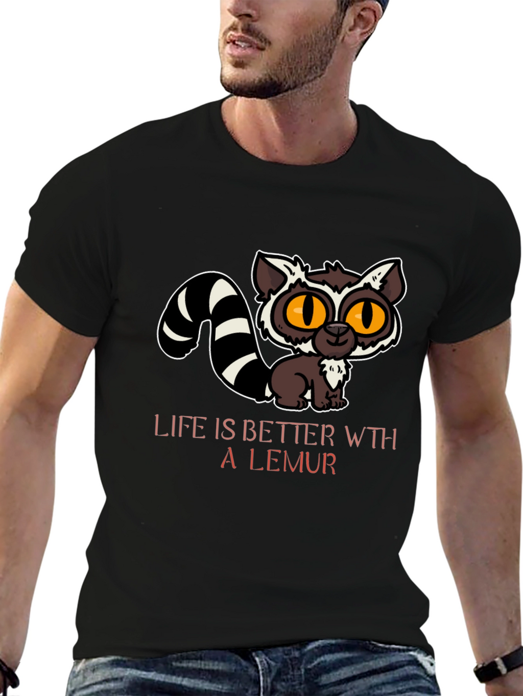 Cute Lemur Graphic T-Shirt