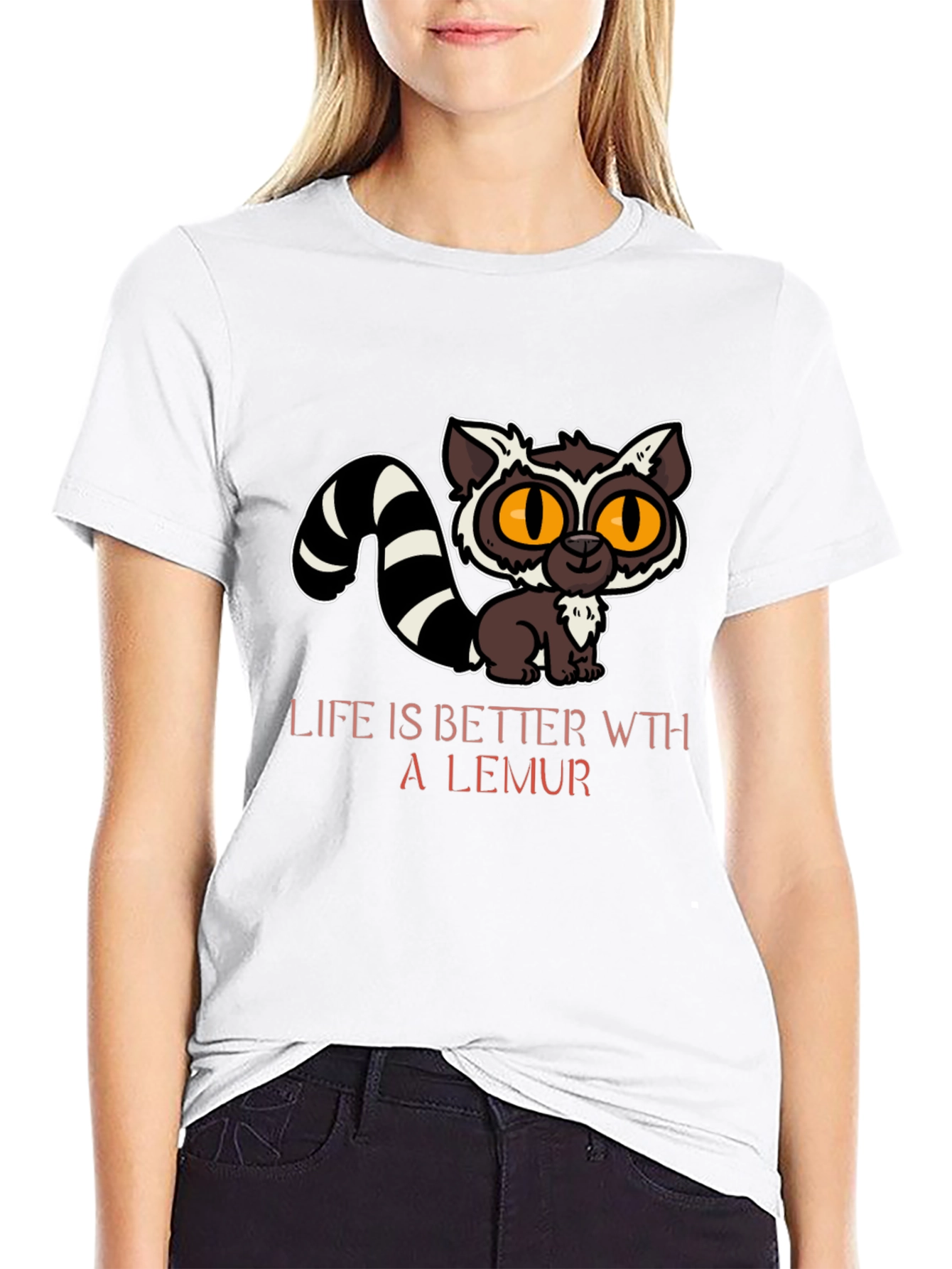 Cute Lemur Graphic T-Shirt