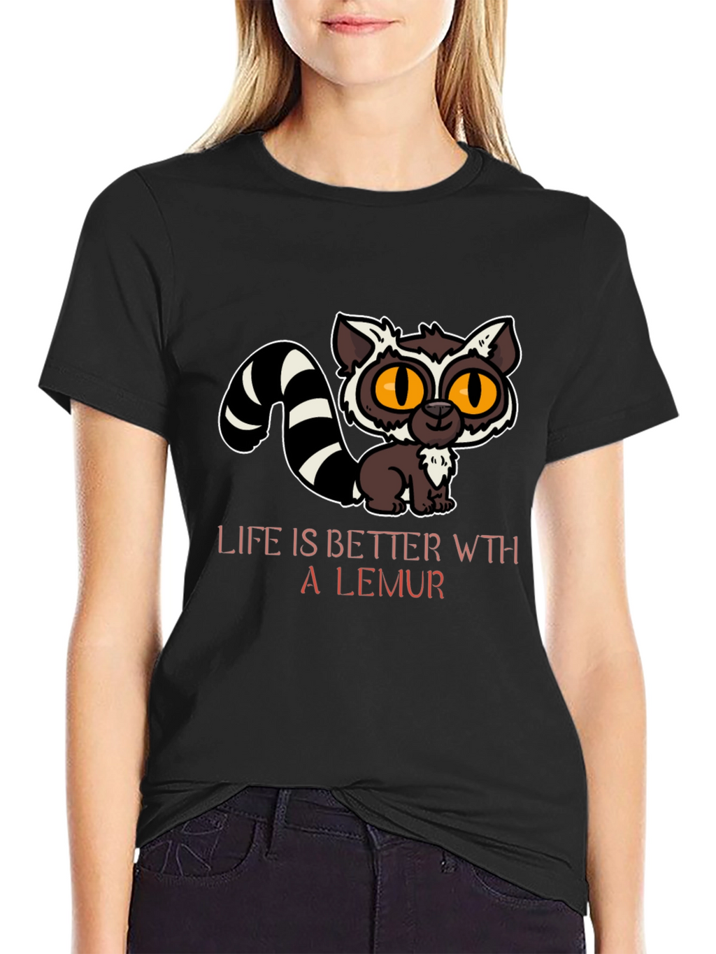 Cute Lemur Graphic T-Shirt
