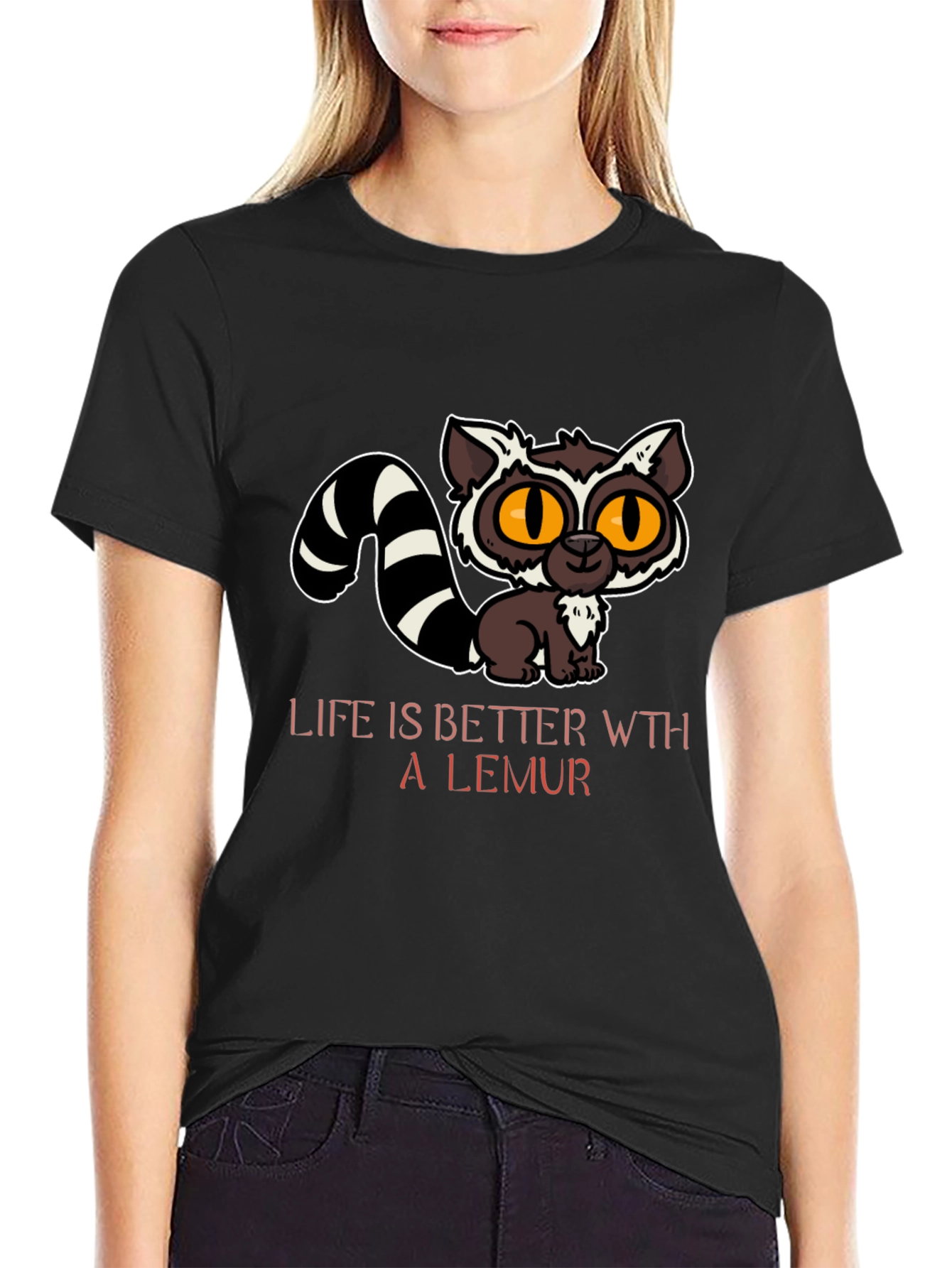 Cute Lemur Graphic T-Shirt