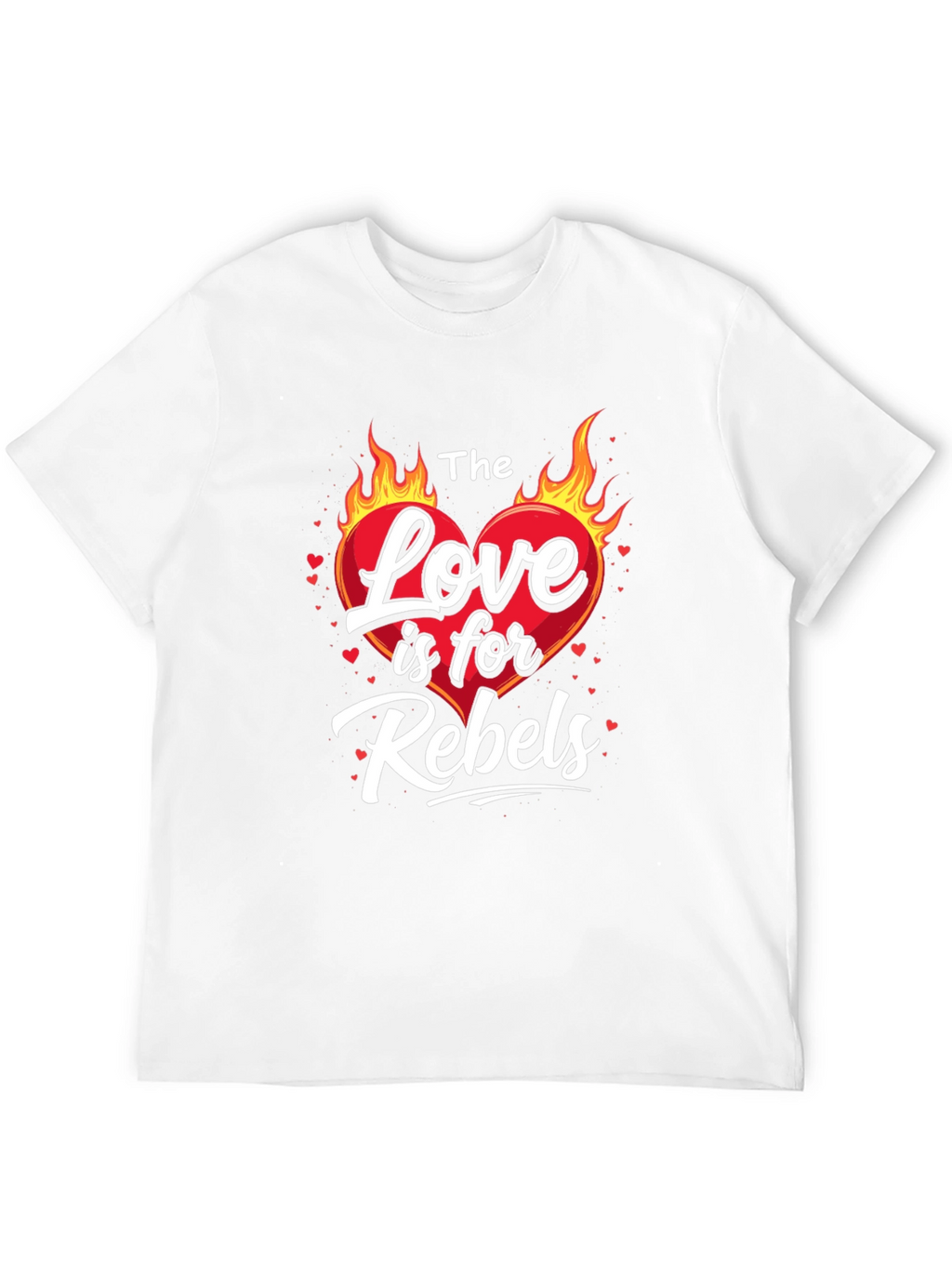 The Love is for Rebels Black Graphic Tee