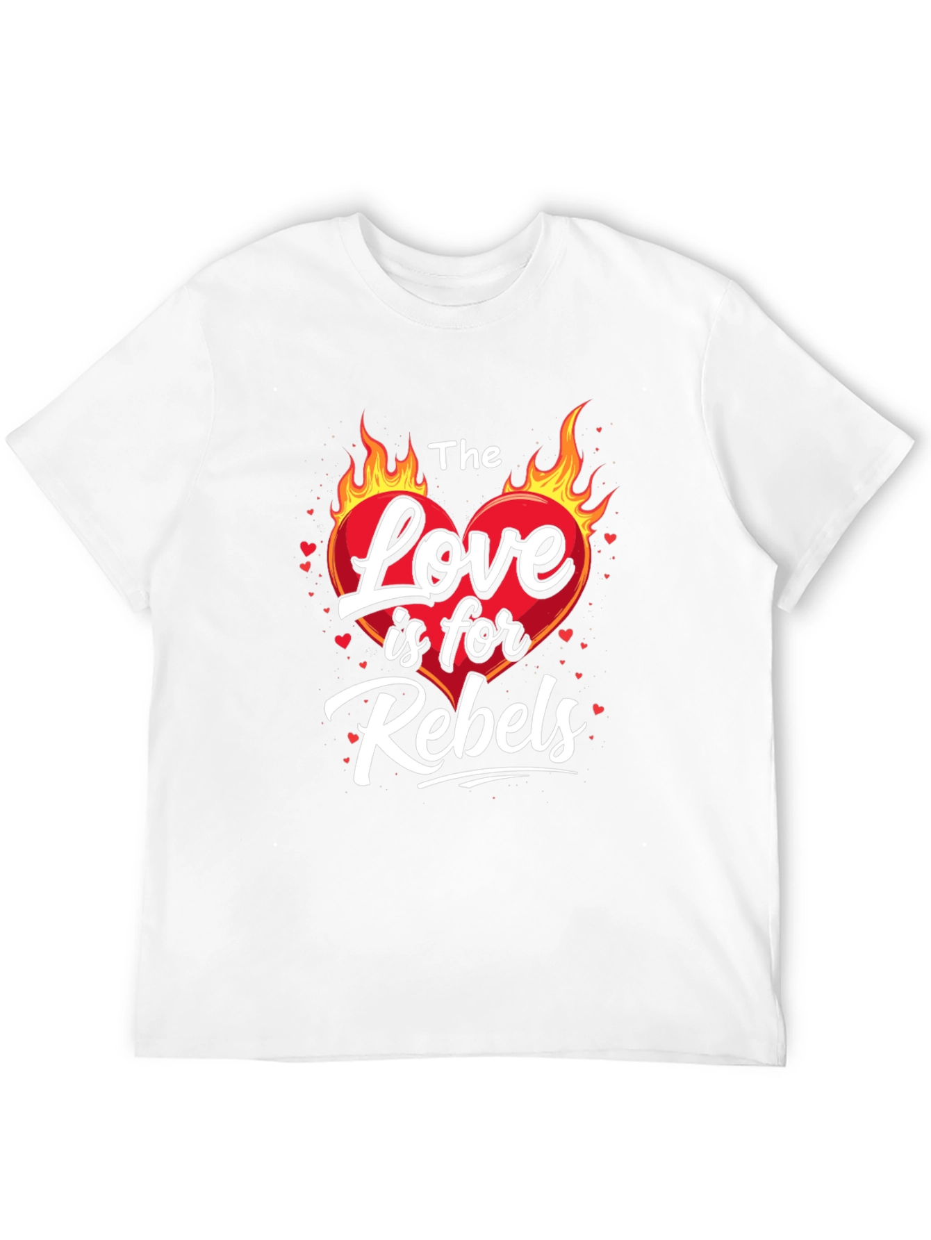 The Love is for Rebels Black Graphic Tee