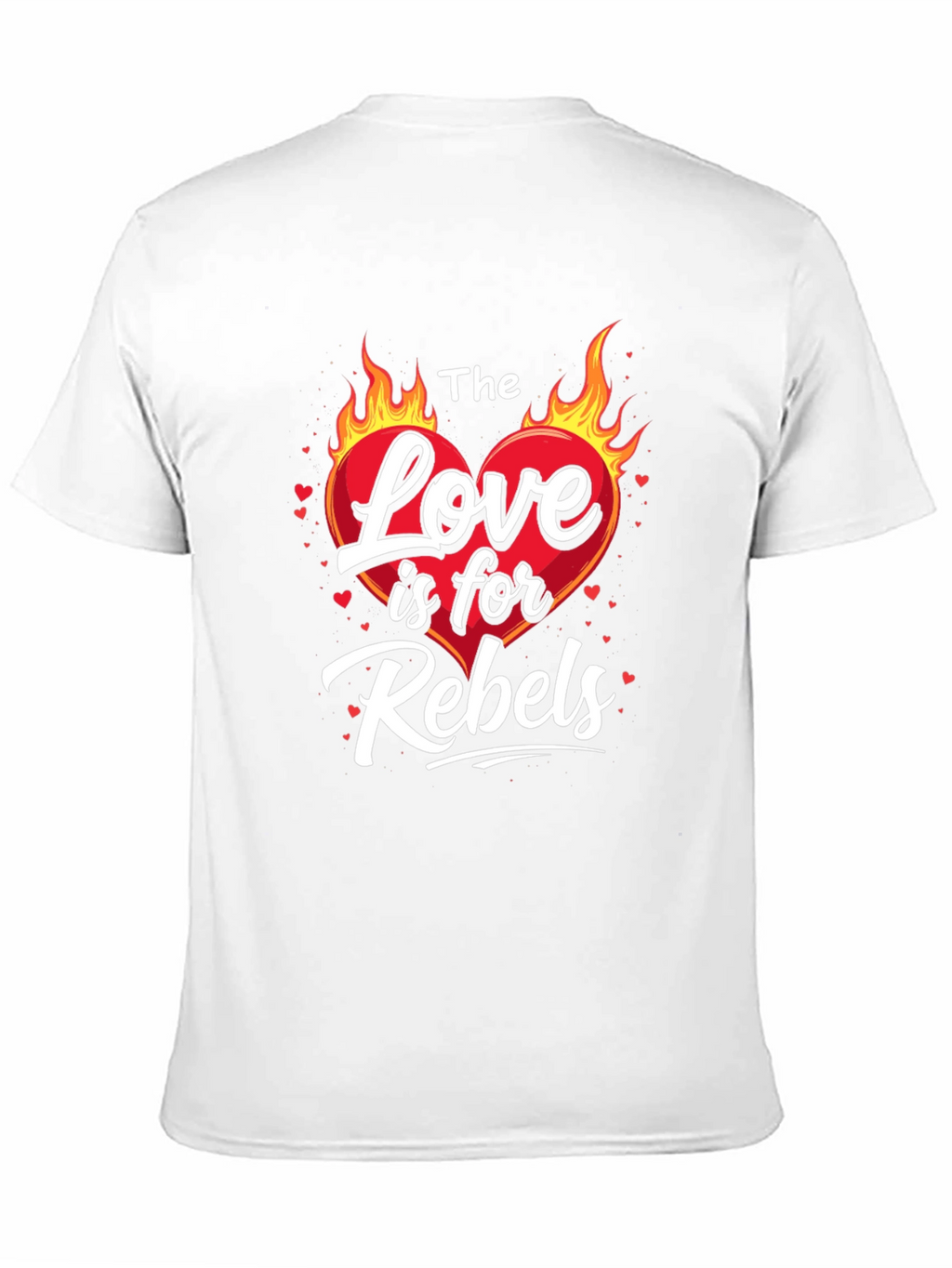 The Love is for Rebels Black Graphic Tee