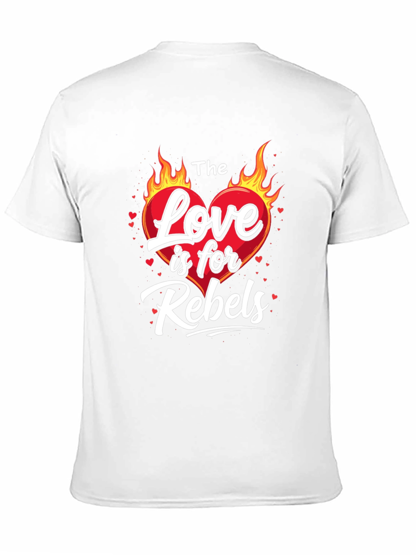 The Love is for Rebels Black Graphic Tee