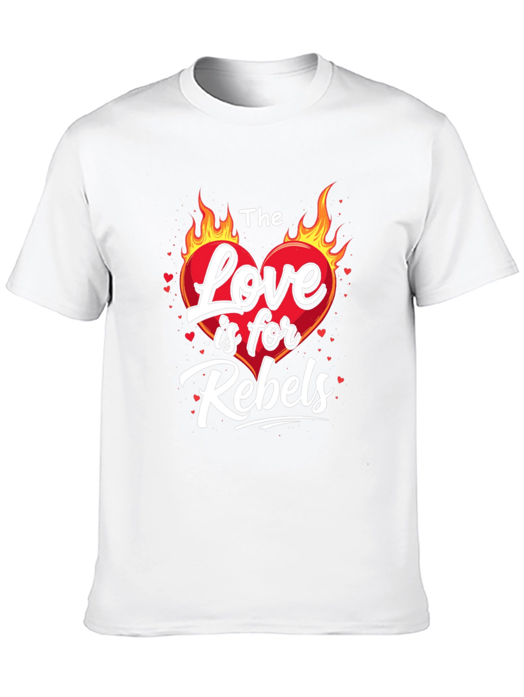 The Love is for Rebels Black Graphic Tee