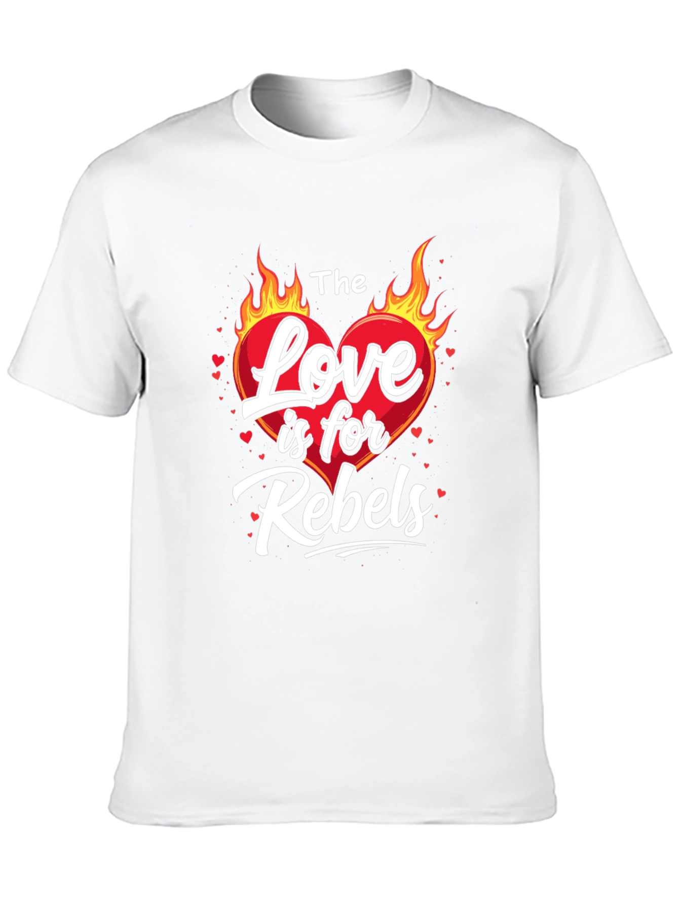 The Love is for Rebels Black Graphic Tee