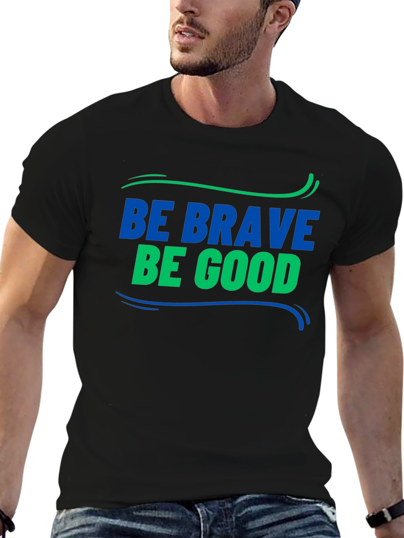 Be Brave Be Good Graphic Tee - Classic Style