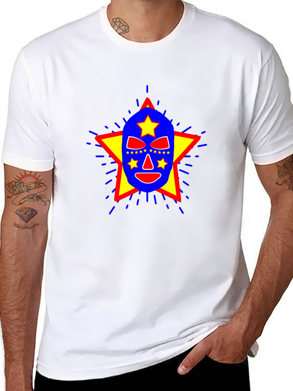Lucha Libre Mask Graphic T-Shirt