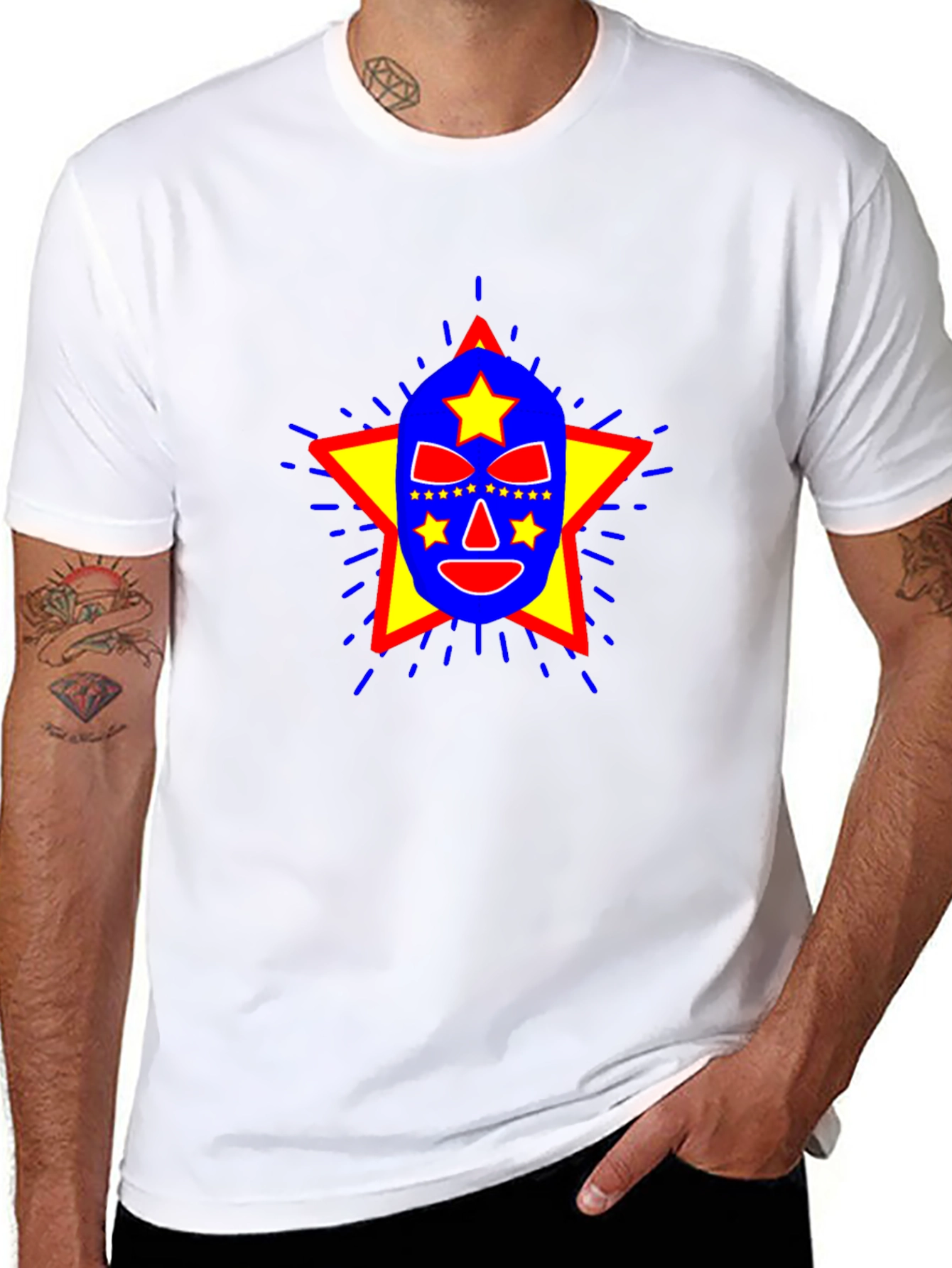 Lucha Libre Mask Graphic T-Shirt