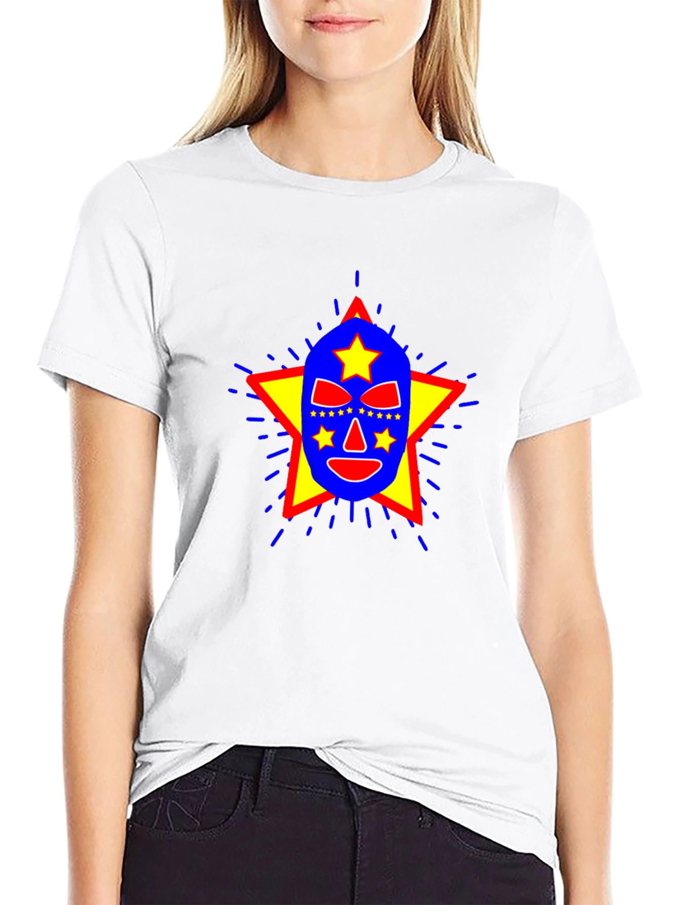 Lucha Libre Mask Graphic T-Shirt