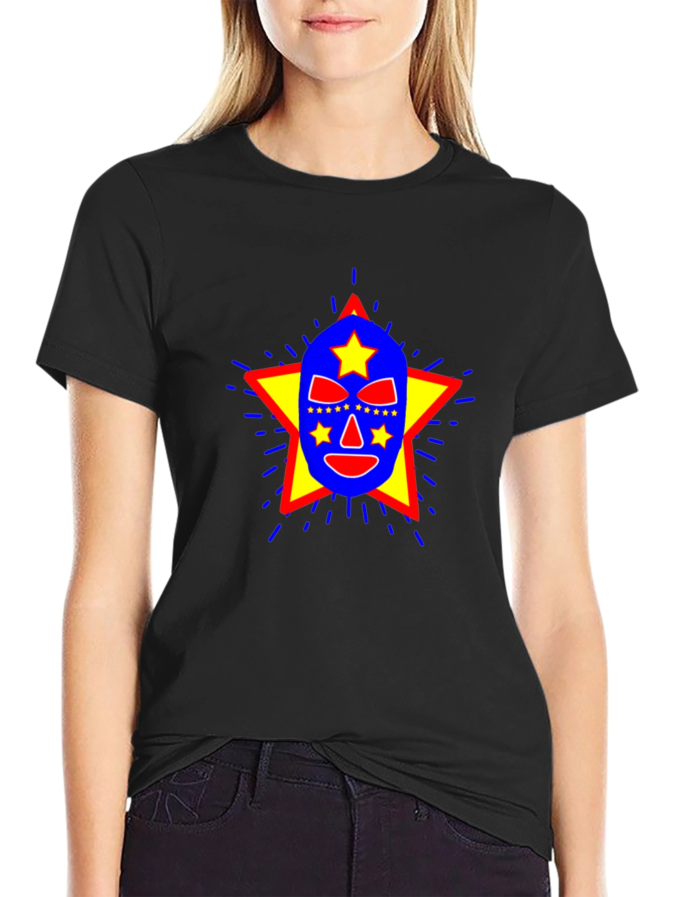 Lucha Libre Mask Graphic T-Shirt