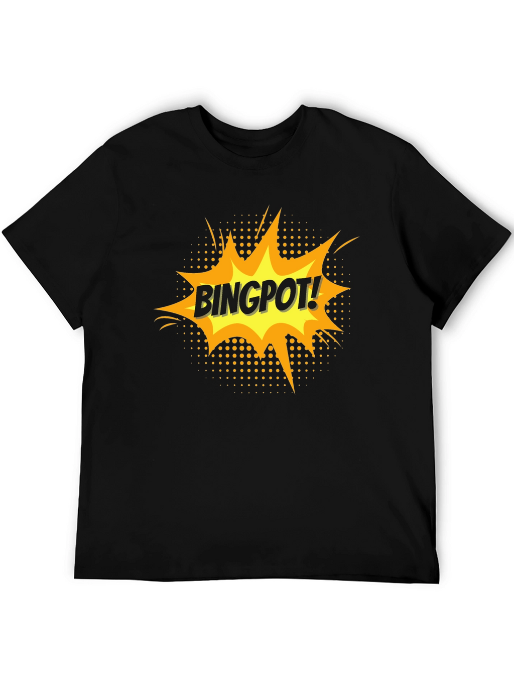 BINGPOT! T-Shirt - Comic Style Black Tee