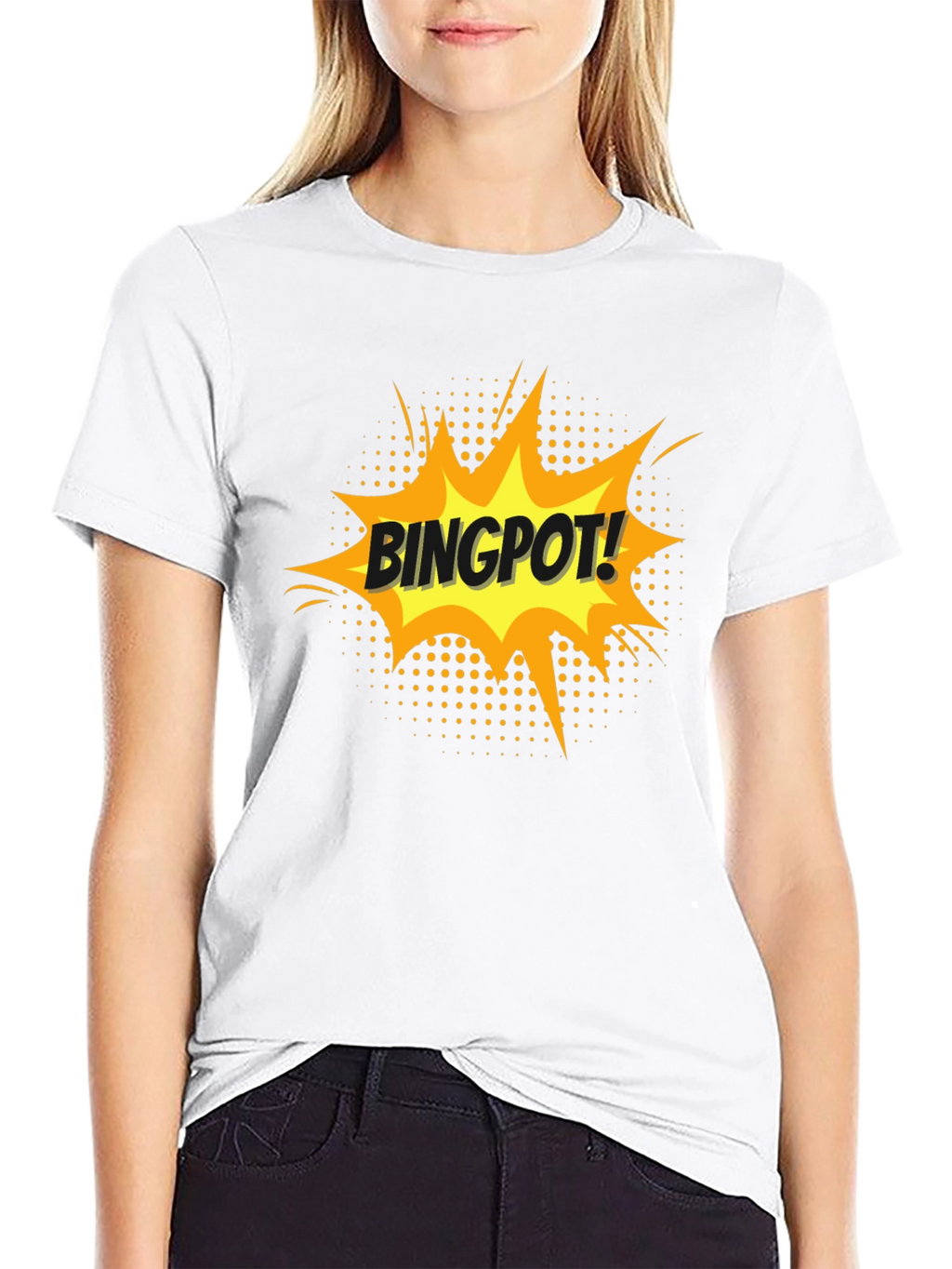 BINGPOT! T-Shirt - Comic Style Black Tee