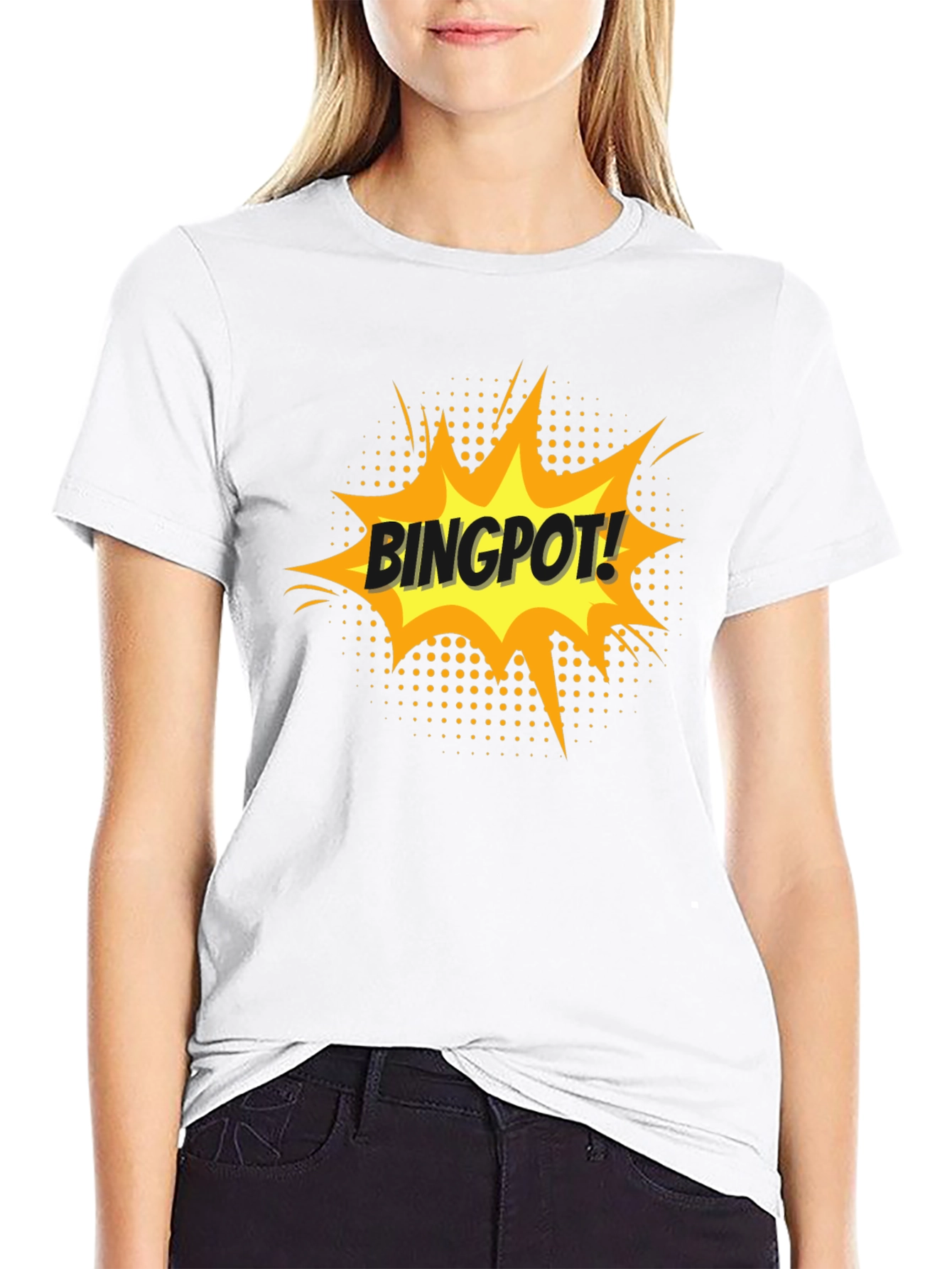 BINGPOT! T-Shirt - Comic Style Black Tee