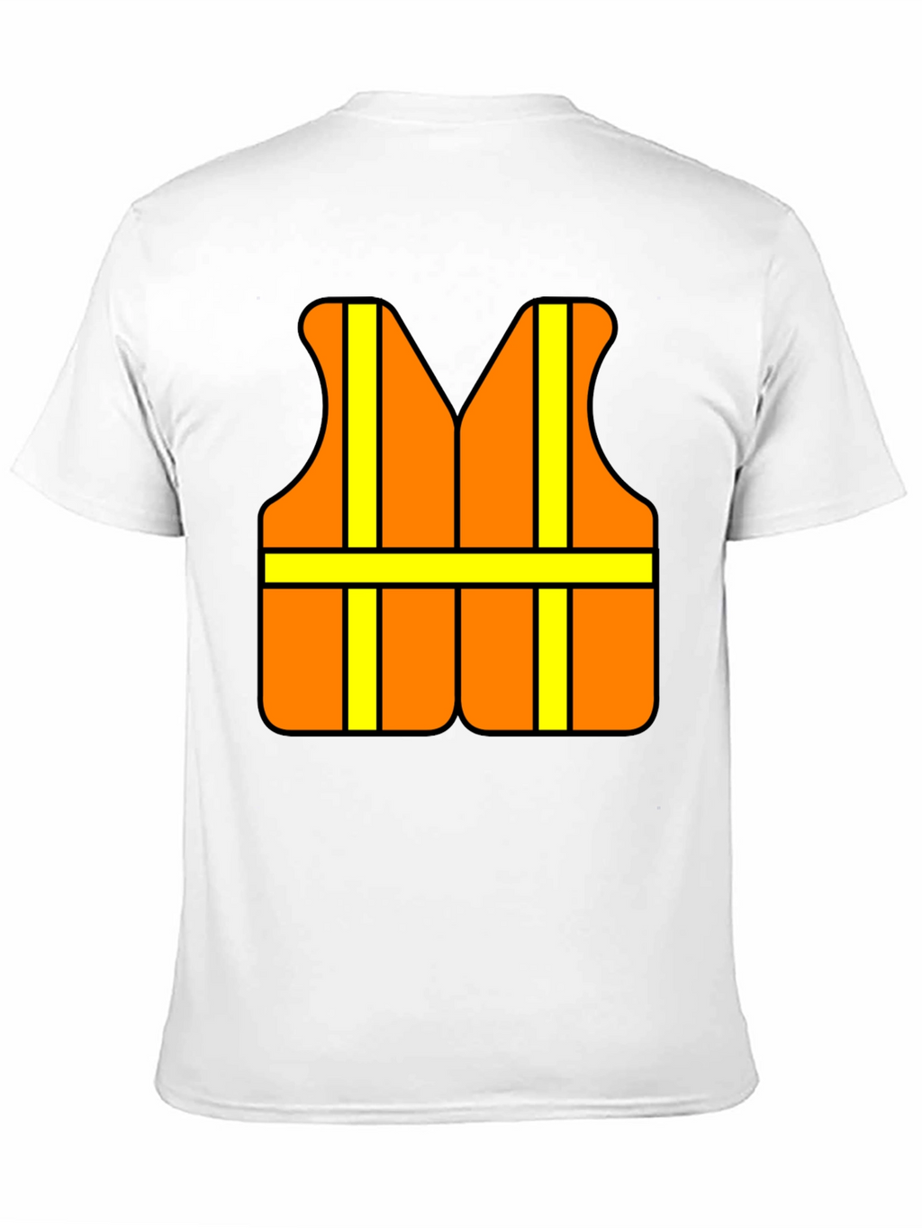 Funny Construction Worker Safety Vest Graphic T-Shirt