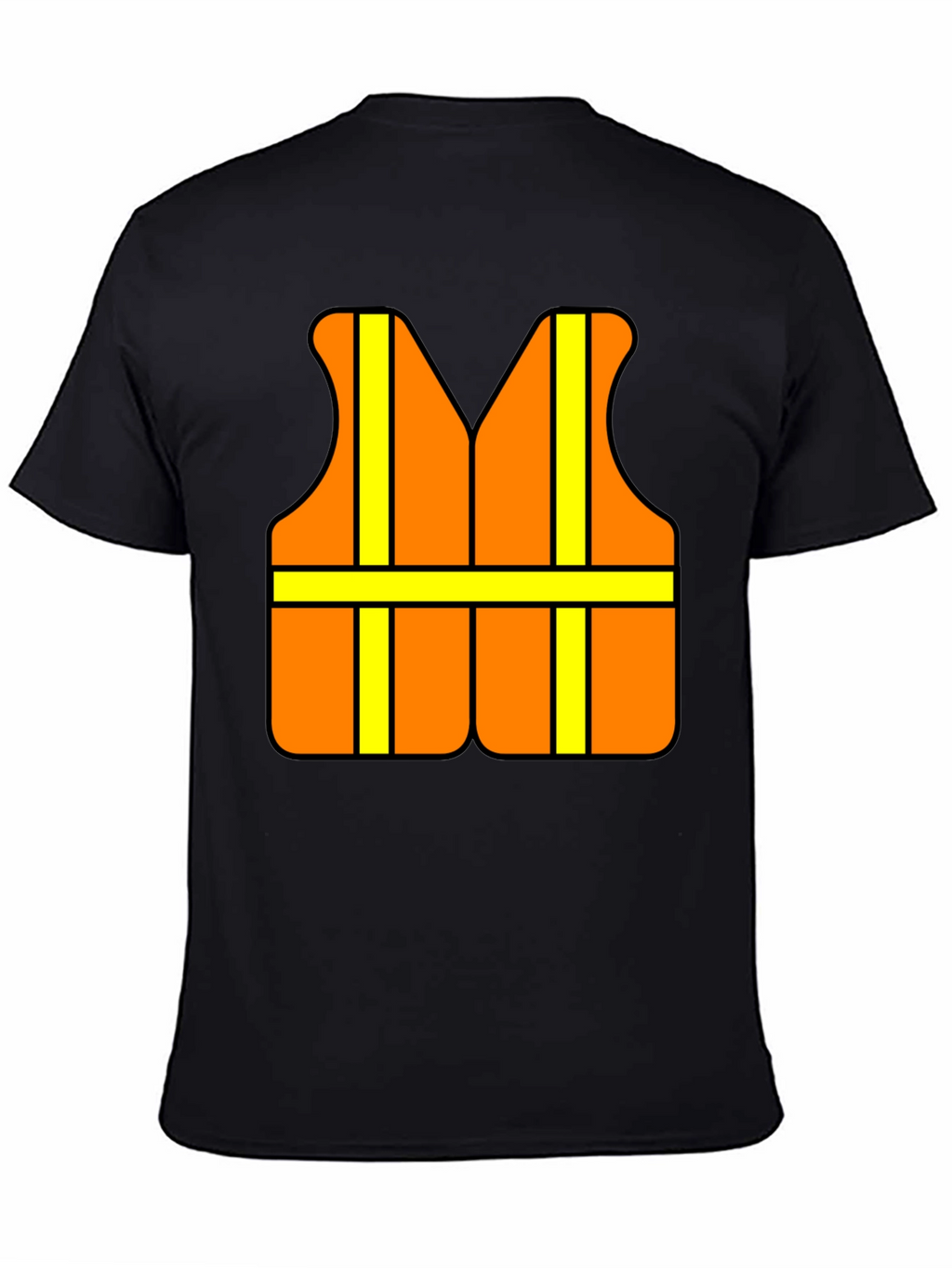 Funny Construction Worker Safety Vest Graphic T-Shirt