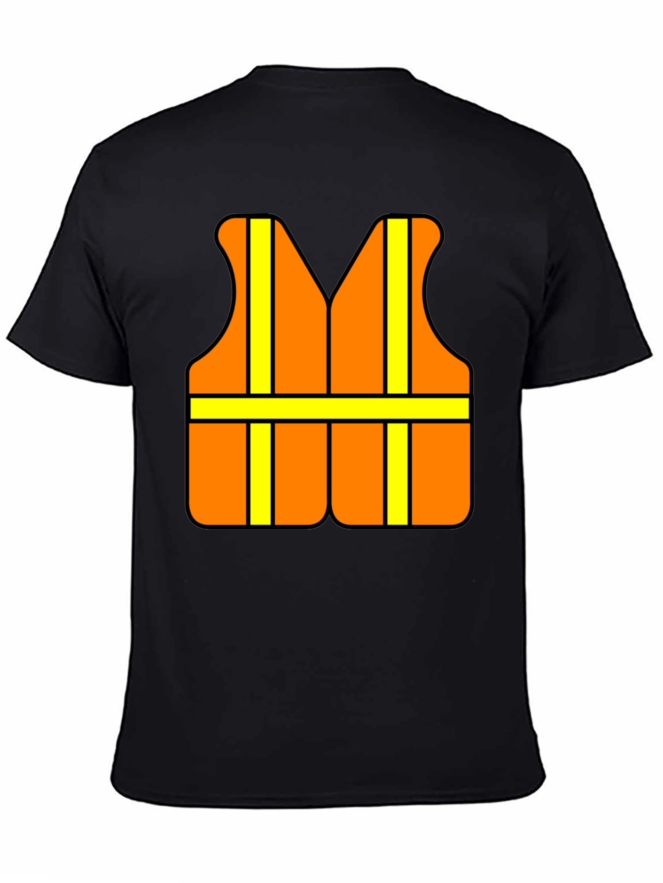 Funny Construction Worker Safety Vest Graphic T-Shirt
