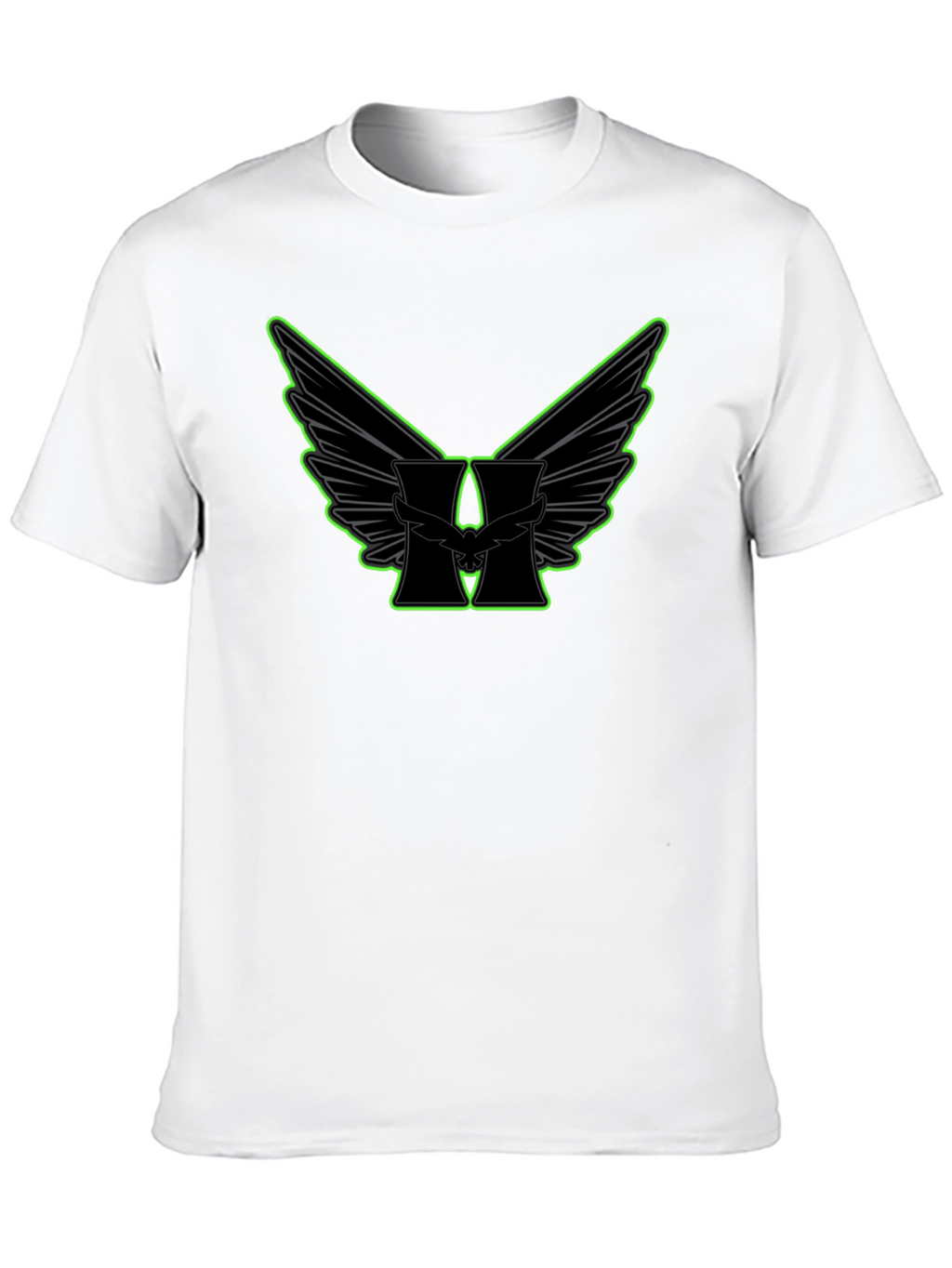Winged H Graphic Black T-Shirt