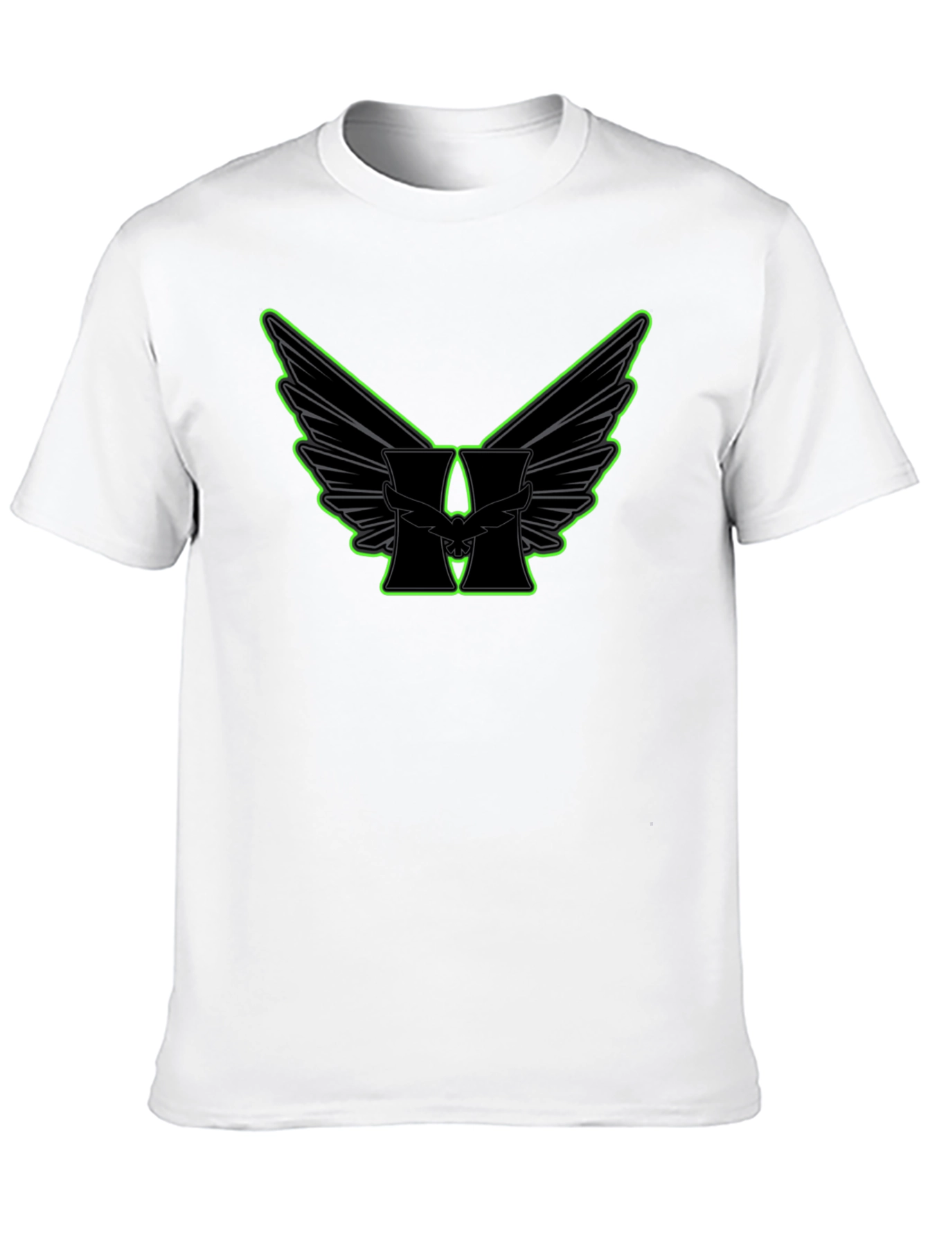 Winged H Graphic Black T-Shirt