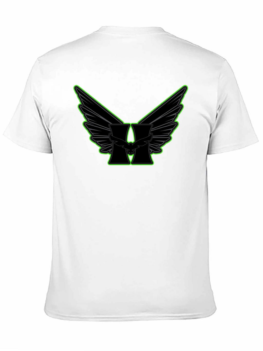 Winged H Graphic Black T-Shirt