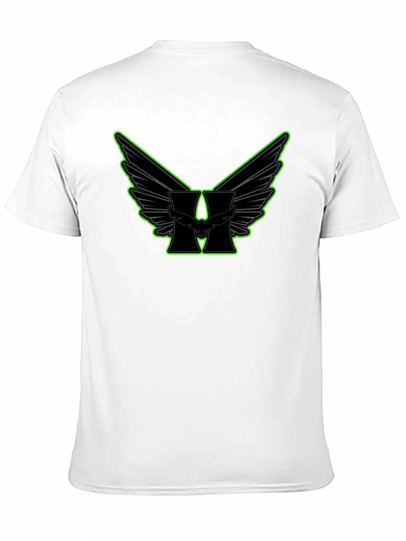 Winged H Graphic Black T-Shirt