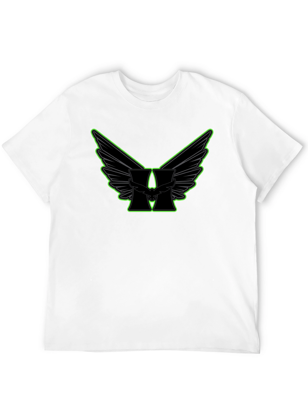 Winged H Graphic Black T-Shirt