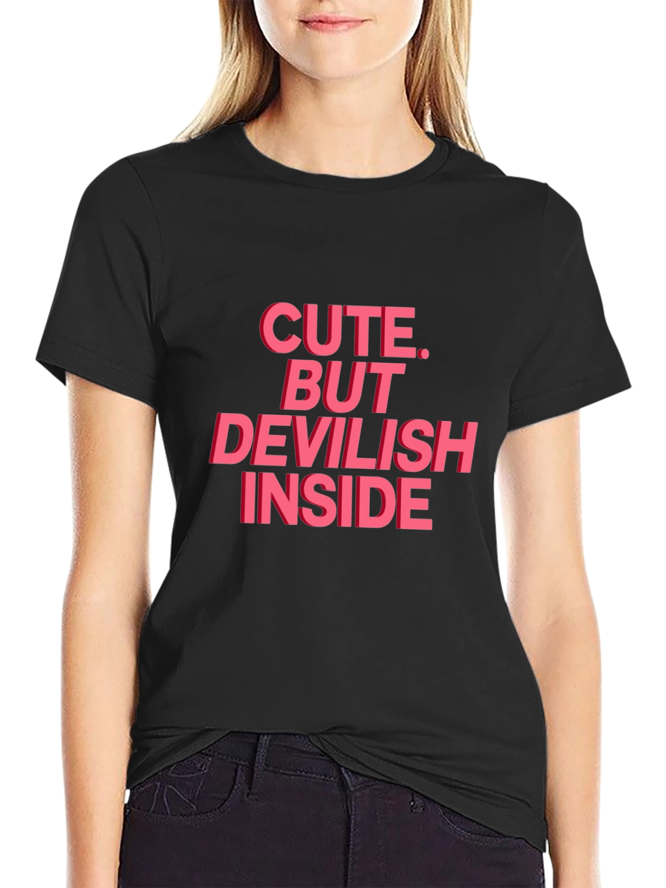 Cute But Devilish Inside Graphic Tee