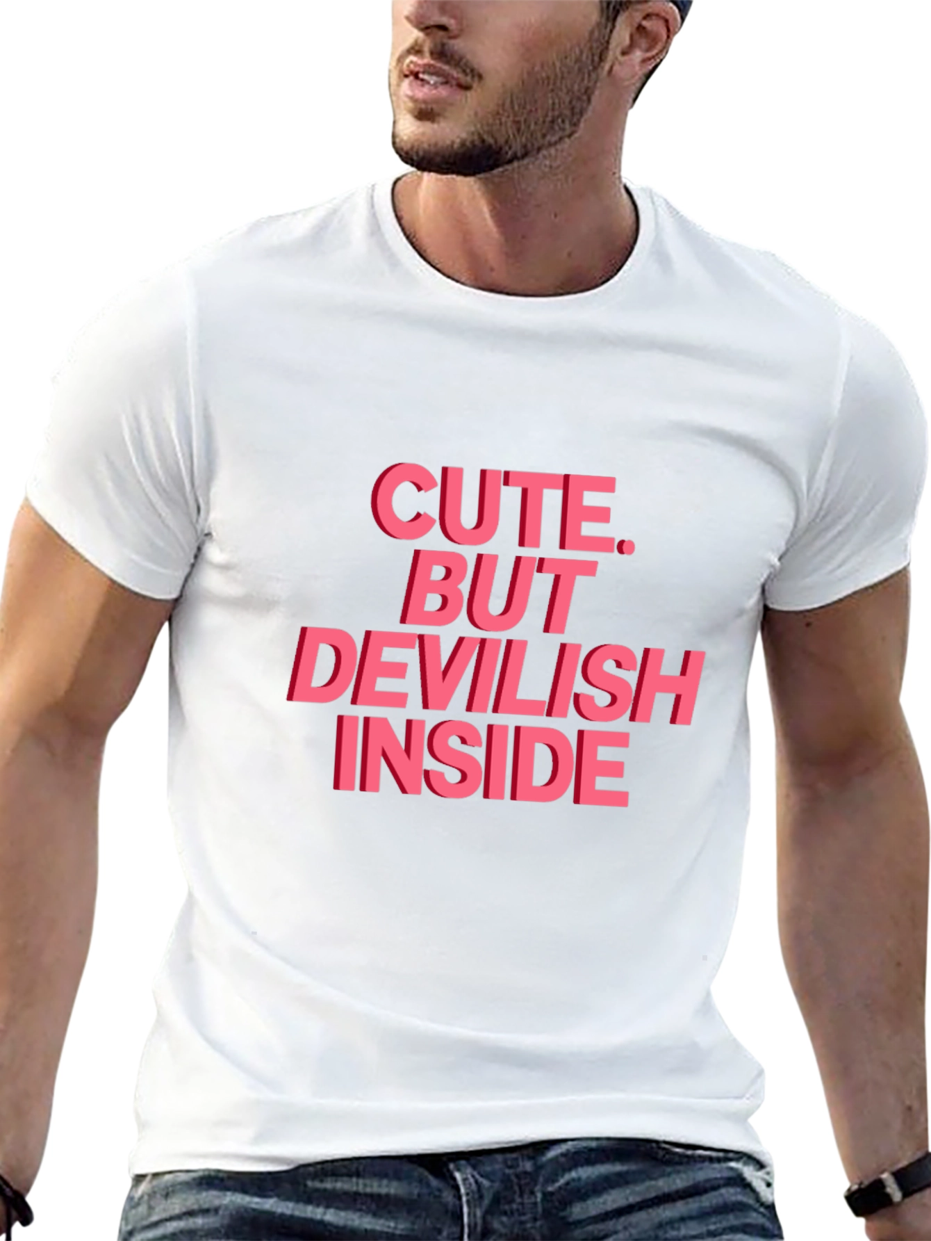 Cute But Devilish Inside Graphic Tee