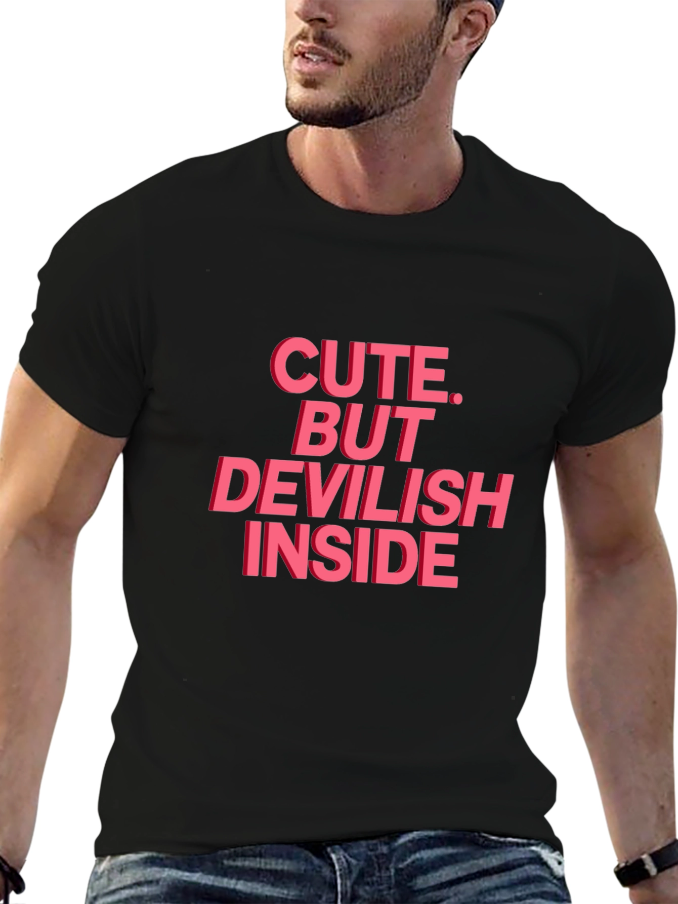 Cute But Devilish Inside Graphic Tee