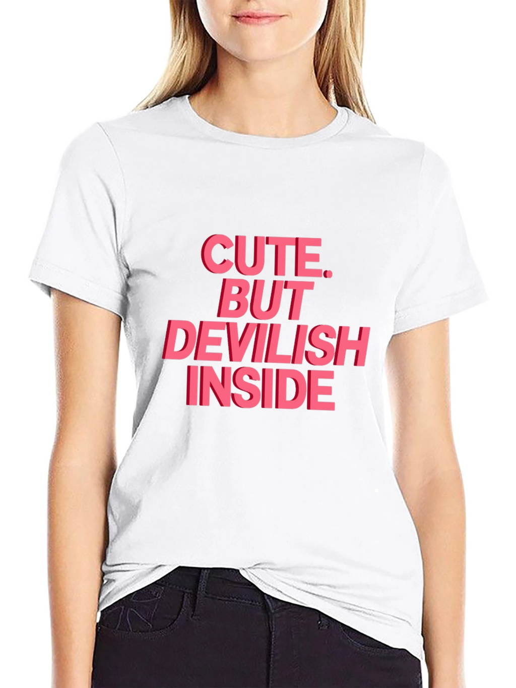 Cute But Devilish Inside Graphic Tee