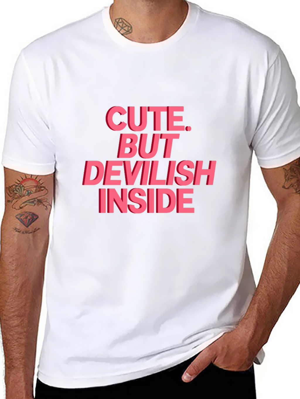 Cute But Devilish Inside Graphic Tee