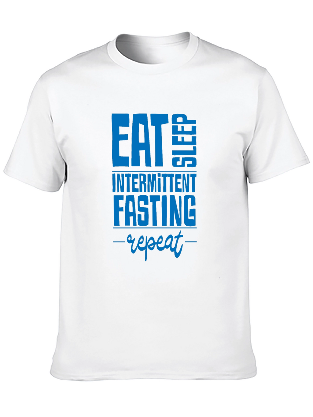 Eat Sleep Intermittent Fasting Repeat Black T-Shirt