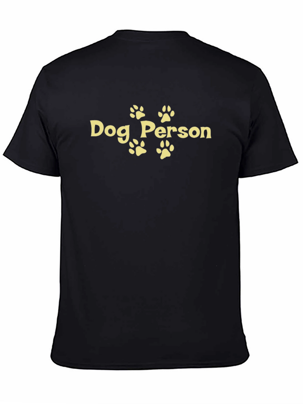 Dog Person Graphic Tee - Black Casual Fit
