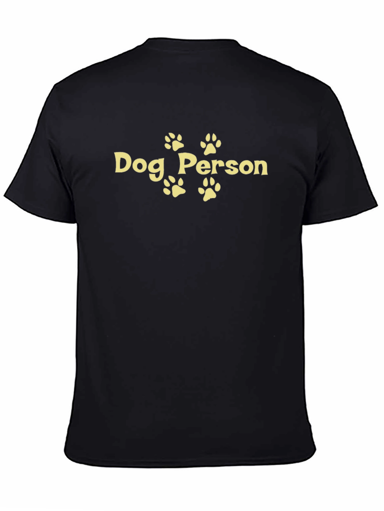 Dog Person Graphic Tee - Black Casual Fit