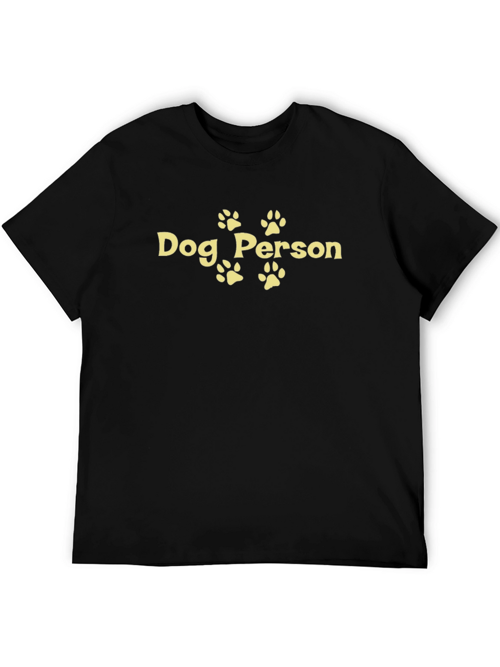 Dog Person Graphic Tee - Black Casual Fit